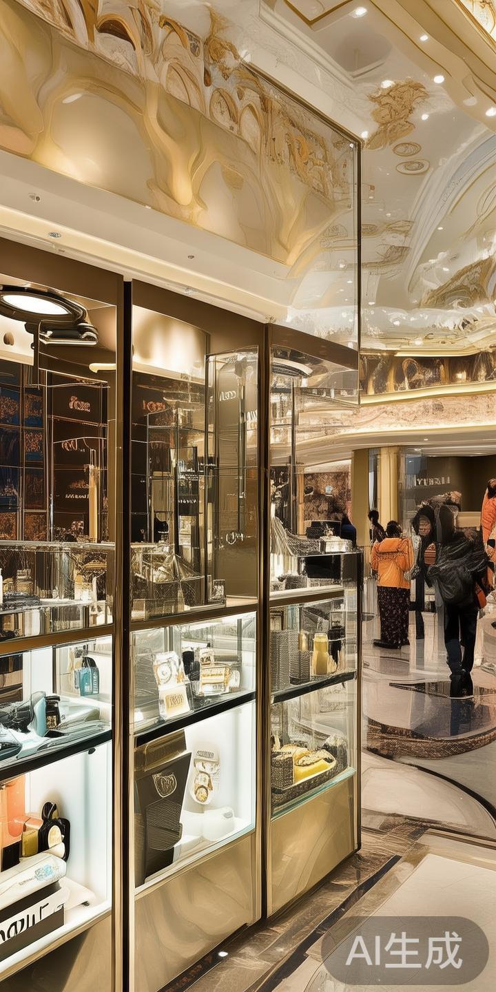 澳门威尼斯人内设多家国际奢侈品牌专卖店，为追求高端