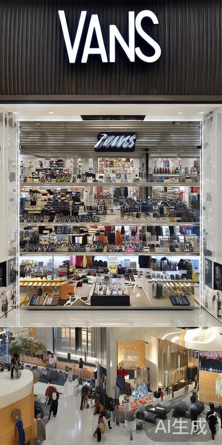 澳门威尼斯人内的Vans店铺位于度假村的核心商业区